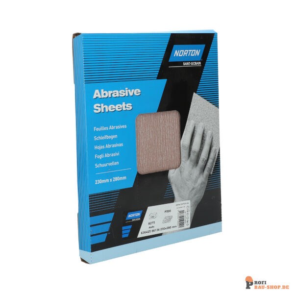 nortonschleifmittel/NORTON_schleifmittel_63642586136 Standard Sheets Norton PRO 230.00x280 Grit 500_137586